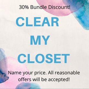 Clear my closet!